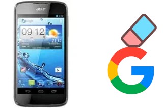 Como excluir a conta do Google em Acer Liquid Gallant E350