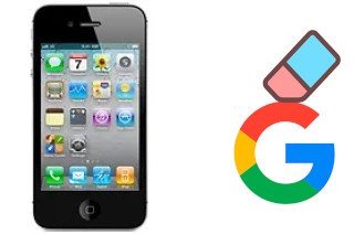 Como excluir a conta do Google em Apple iPhone 4 CDMA