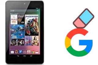 Como excluir a conta do Google em Asus Google Nexus 7 Cellular