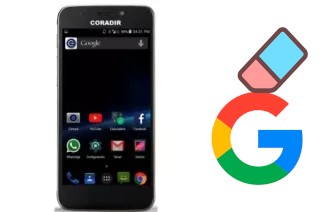 Como excluir a conta do Google em Coradir LBS50 3G Classic