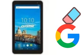 Como excluir a conta do Google em Digma Optima 7017N 3G