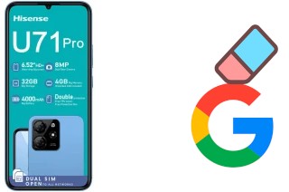 Como excluir a conta do Google em HiSense U71 Pro