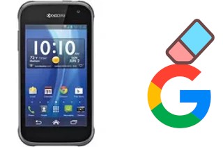 Como excluir a conta do Google em Kyocera Hydro Xtrm