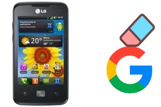 Como excluir a conta do Google em LG Optimus Hub E510