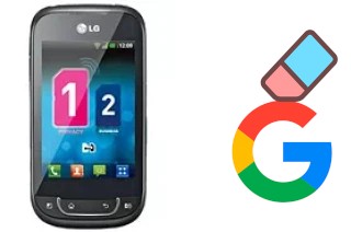 Como excluir a conta do Google em LG Optimus Net Dual