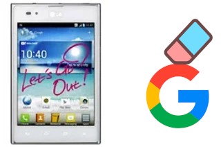 Como excluir a conta do Google em LG Optimus Vu P895