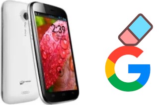 Como excluir a conta do Google em Micromax A116 Canvas HD