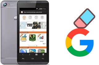 Como excluir a conta do Google em Micromax Canvas Fire 4 A107