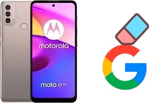 Como excluir a conta do Google em Motorola Moto E40