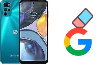 Como excluir a conta do Google em Motorola Moto G22