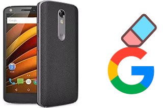 Como excluir a conta do Google em Motorola Moto X Force