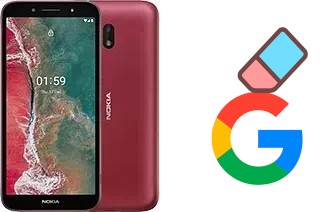 Como excluir a conta do Google em Nokia C1 Plus