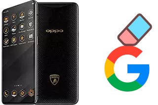 Como excluir a conta do Google em Oppo Find X Lamborghini