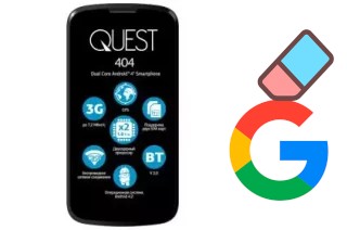 Como excluir a conta do Google em Qumo Quest 404