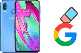 Como excluir a conta do Google em Samsung Galaxy A40