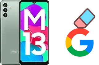 Como excluir a conta do Google em Samsung Galaxy M13 (India)