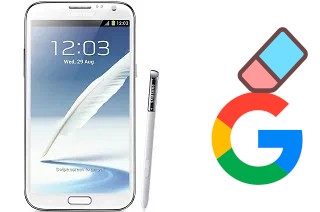 Como excluir a conta do Google em Samsung Galaxy Note II N7100