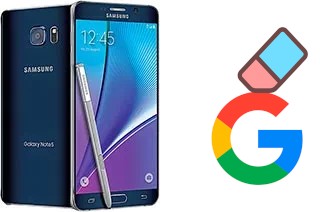 Como excluir a conta do Google em Samsung Galaxy Note5 Duos