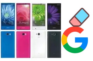 Como excluir a conta do Google em Sharp Aquos Serie mini SHV31