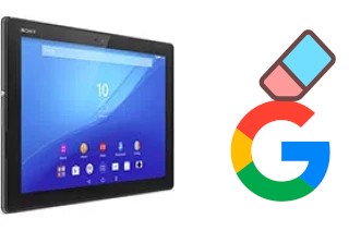 Como excluir a conta do Google em Sony Xperia Z4 Tablet LTE