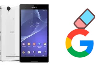 Como excluir a conta do Google em Sony Xperia T2 Ultra dual