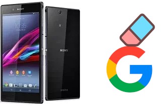 Como excluir a conta do Google em Sony Xperia Z Ultra