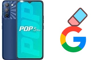 Como excluir a conta do Google em Tecno Pop 5 Pro