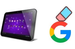 Como excluir a conta do Google em Toshiba Excite 10 SE