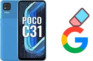 Como excluir a conta do Google em Xiaomi Poco C31