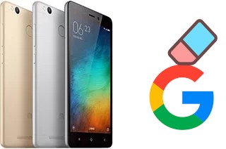 Como excluir a conta do Google em Xiaomi Redmi 3 Pro