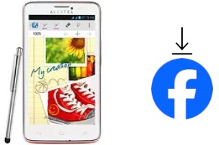 Como instalar o Facebook em um alcatel One Touch Scribe Easy