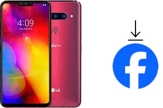 Como instalar o Facebook em um LG V40 ThinQ