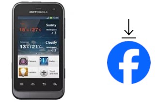 Como instalar o Facebook em um Motorola Defy Mini XT320