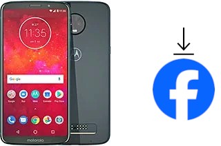 Como instalar o Facebook em um Motorola Moto Z3 Play