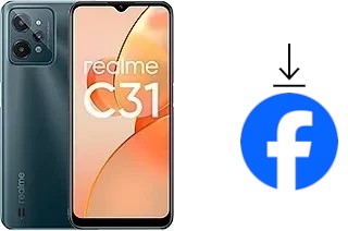 Como instalar o Facebook em um Realme C31