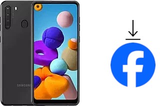 Como instalar o Facebook em um Samsung Galaxy A21