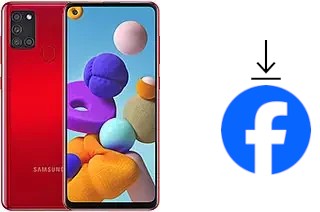 Como instalar o Facebook em um Samsung Galaxy A21s