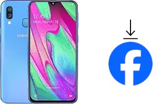 Como instalar o Facebook em um Samsung Galaxy A40