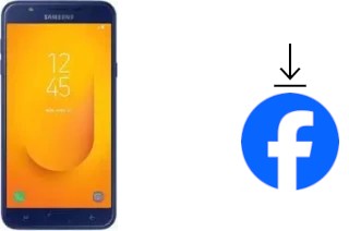 Como instalar o Facebook em um Samsung Galaxy J7 Duo (2018)