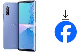 Como instalar o Facebook em um Sony Xperia 10 III