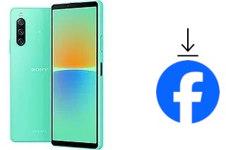 Como instalar o Facebook em um Sony Xperia 10 IV