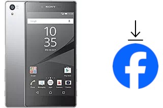 Como instalar o Facebook em um Sony Xperia Z5 Premium Dual