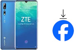 Como instalar o Facebook em um ZTE Axon 10 Pro 5G