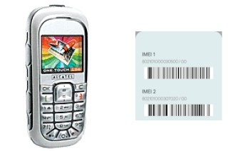 Como ver o código IMEI em OT 156