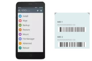 Como ver o código IMEI em Picophone M4S