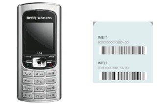 Como ver o código IMEI em BenQ-Siemens A58