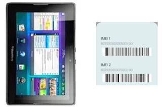 Como ver o código IMEI em 4G LTE Playbook