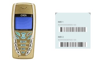 Como ver o código IMEI em Chea 198