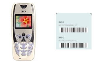 Como ver o código IMEI em Chea 318