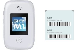 Como ver o código IMEI em Sky M1